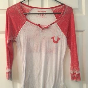 True Religion 1/4 Sleeve shirts